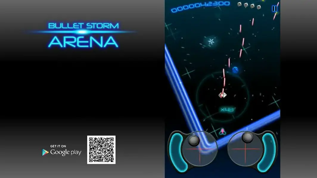 Bullet Storm Arena é um divertido jogo de tiro de manípulo duplo para Android
