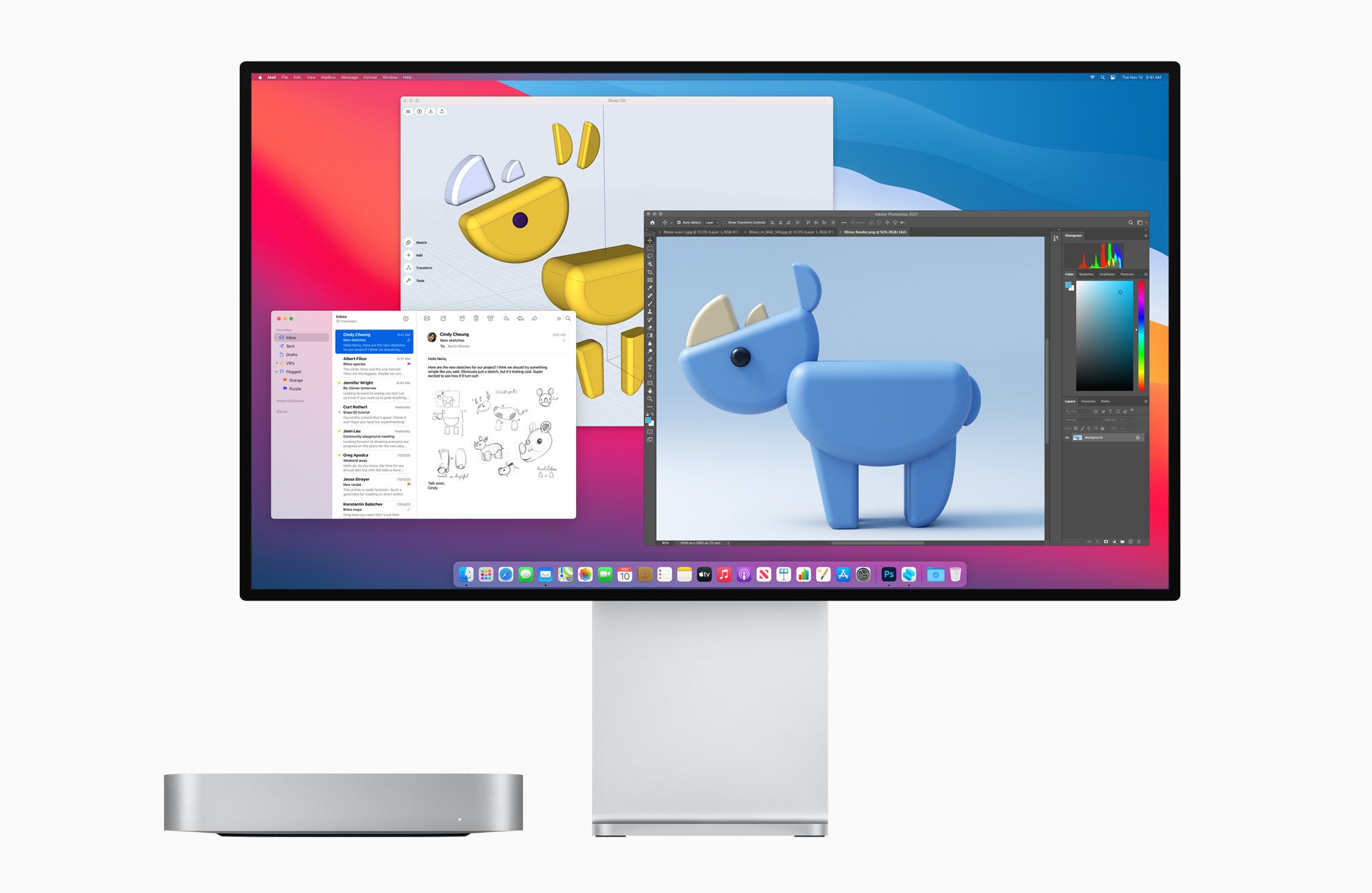 Novo M1 Mac mini com Pro Display