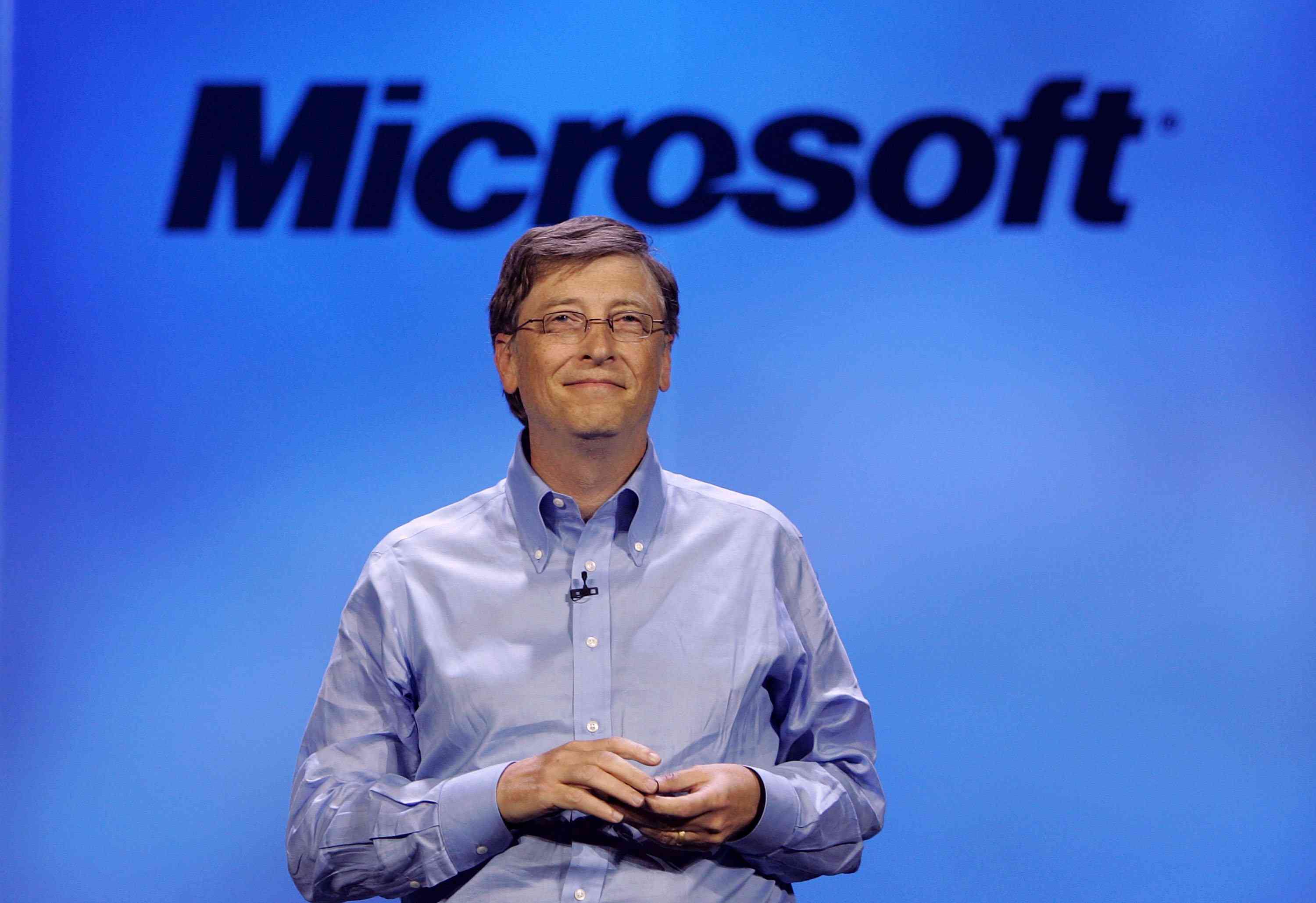 Bill Gates faz um discurso na 40ª feira anual de Consumer Electronics Show