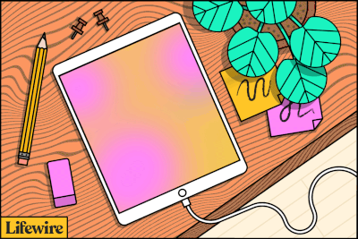 Ilustração animada de uma tela de iPad rachando