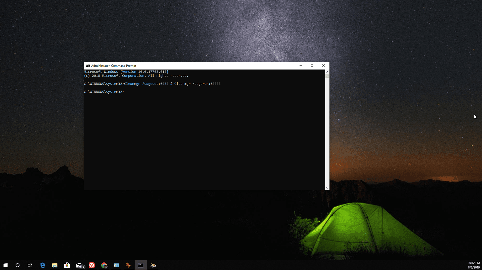 Executando o utilitário Extended Disk Cleanup no Windows