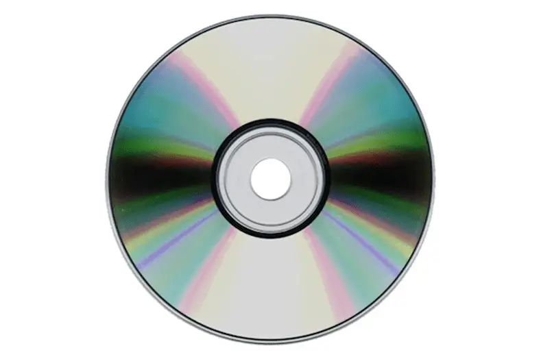 A imagem de um disco em branco