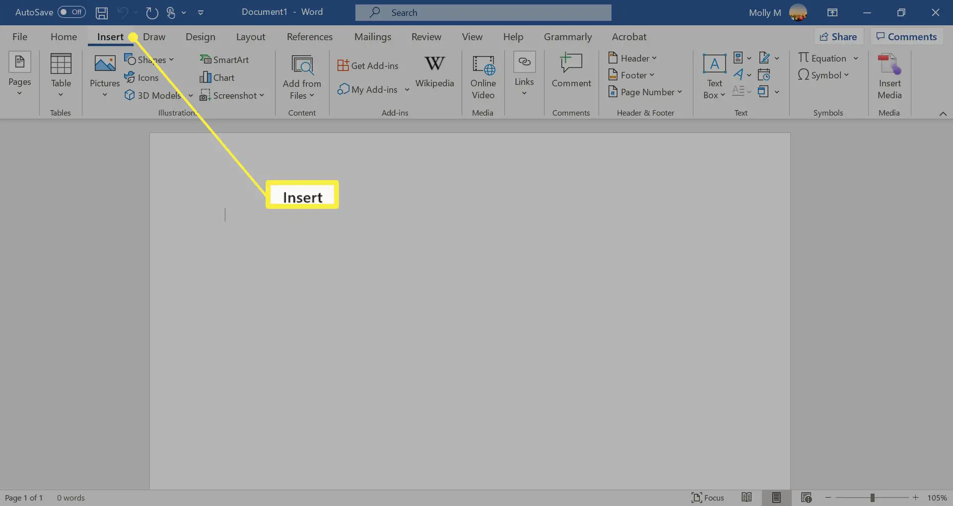 Inserindo um PDF em um documento do Word como um objeto incorporado.