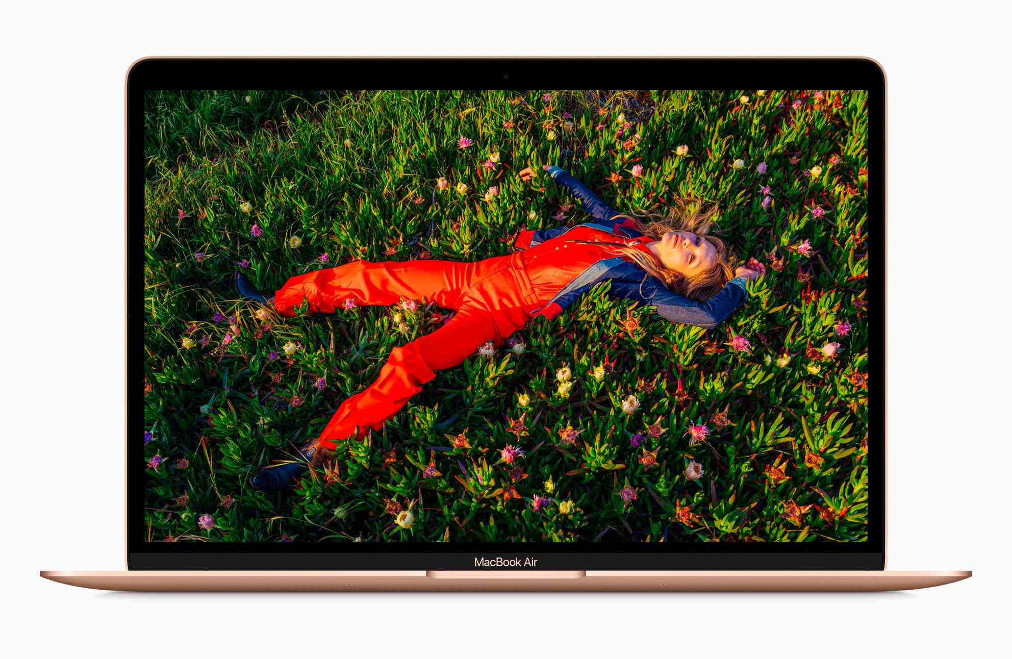 M1 MacBook Air em ouro rosa