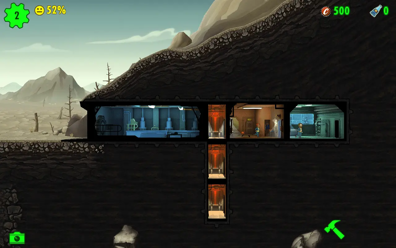 Captura de tela do jogo Fallout Shelter