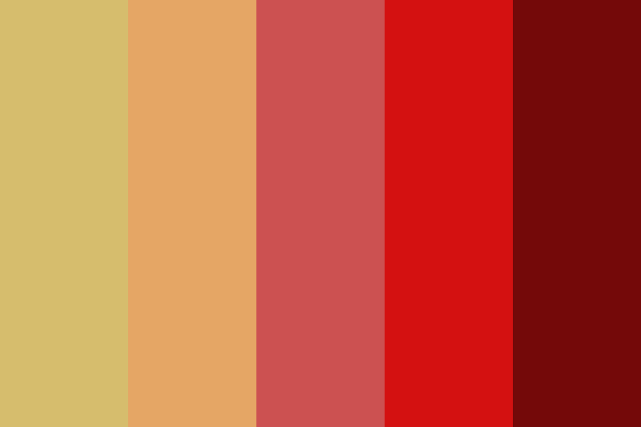 Captura de tela do espectro de cores quentes
