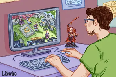Pessoa jogando DoTA em um computador